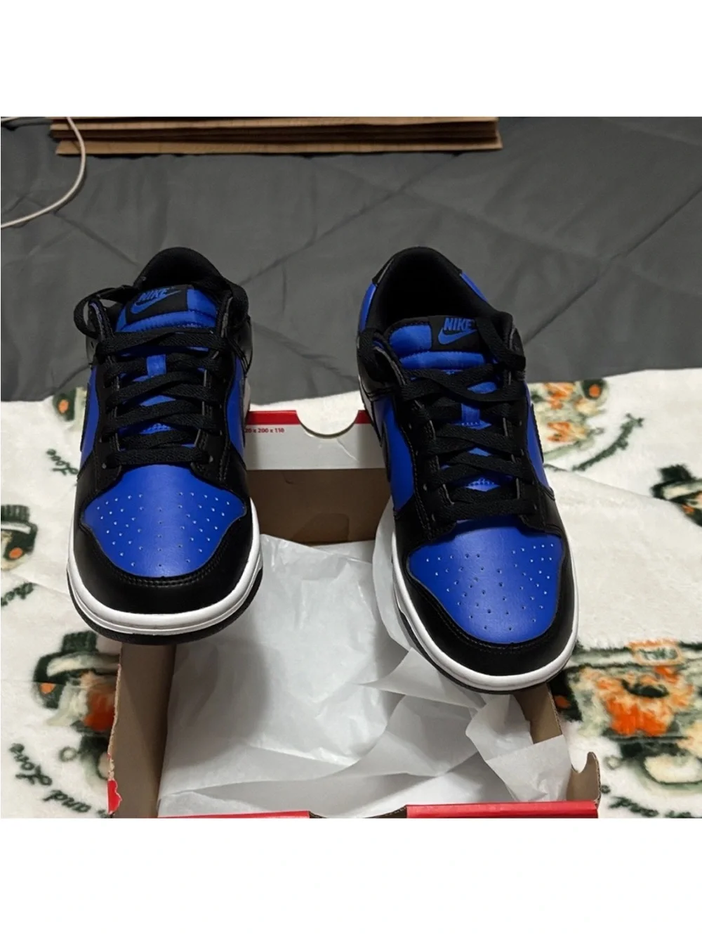 Nike dunk low Men’s Low-Top Sneakers in Royal Blue and Black